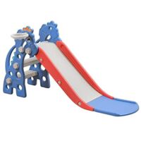 Naizy – Toboggan enfant 3 en 1 intérieur avec panier de basket – Dimensions 135x55x67cm – Matériau PE/PP non toxique – Construction sécurisée
