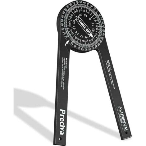 Gehrungssäge-Winkelmesser, 7 Zoll Aluminiumlegierung 360° Professionelles Gehrungs-Winkelmesser-Werkzeug aus Metall.