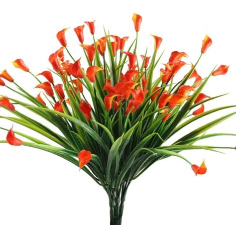 Stücke Grüne Kunstpflanze Künstliche Sträucher Künstliche Blumen Gefälschte Rote Plastikpflanzen für Dekorationsbüsche Innenbereich Hochzeit Garten Balkon Küche (1/5)