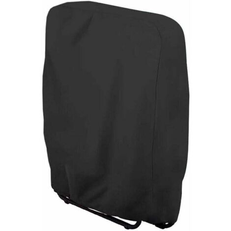 Schutzhülle für klappbare Sonnenliege, staubdichte Garten-Sonnenliegen-Abdeckung, wasserdicht, UV-beständig, 210d Oxford Garden Relax-Abdeckung für Relaxsessel, B71×H110cm (Schwarz) (1/4)