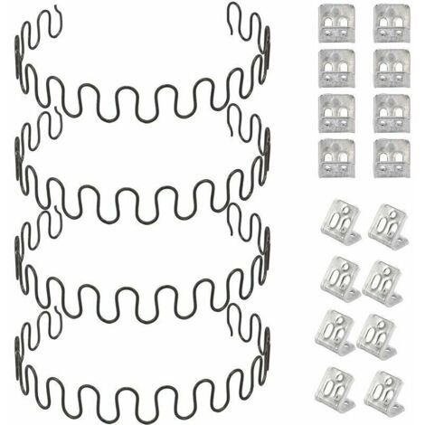 Stück 20-Zoll-Sofa-Ersatzfedern mit 8 S-Clips, 4,0 Drahtdurchmesser, Sofafeder-Reparaturset für Möbel, Heimdekoration, Sitz (1/4)