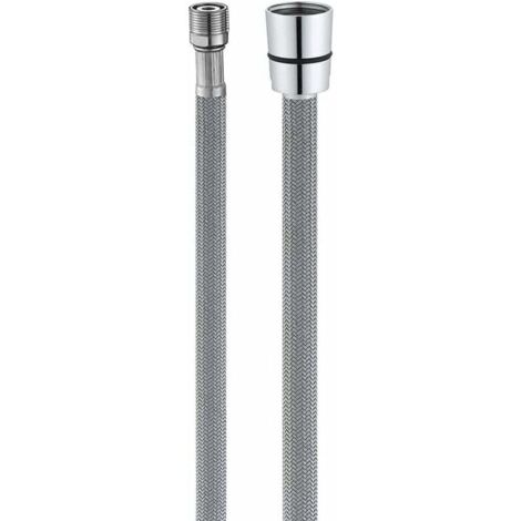 Ersatzschlauch für Küchenarmatur M15/1 x 1/2" x 150cm, grauer Nylon-Küchenschlauch