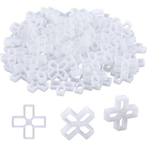 Fliesenabstandshalter 10 mm, 1000 Stück Fliesenabstandshalter Ausgleichsfuge Kreuzförmige Pflasterabstandshalter Fliesenabstandshalter für Fliesen DIY Pflasterfliesen Wandfliesenglas