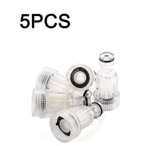Hochdruckreiniger-Wasserfilter - 3/4" Anschluss - Passend für Gartenarmaturen, 5 Stück