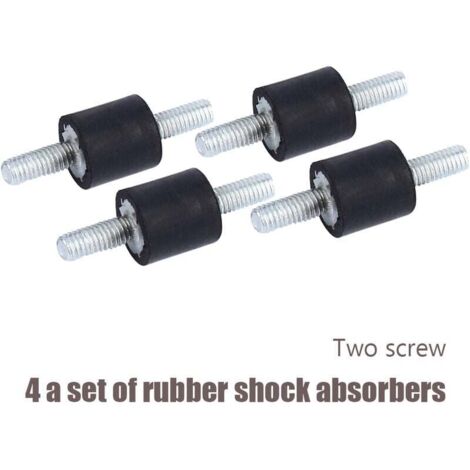 Stück Gummi-Isolatorhalterungen Anti-Vibrations-Isolatorhalterungen M3 8 x 8 Gummi-Anti-Vibrations-Isolatorspulen Doppelt mit Schrauben (1/4)