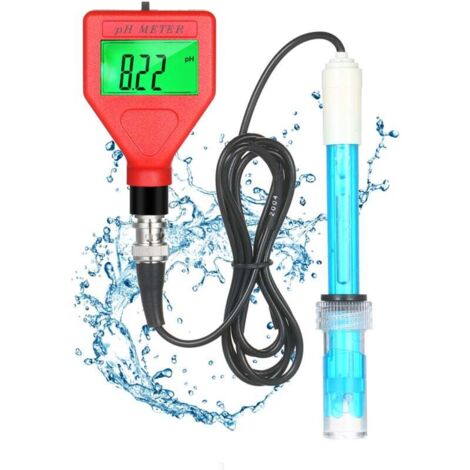 Elektronisches pH-Meter, PH-Tester mit Hintergrundbeleuchtung, PH-Tester, Messgenauigkeit 0-14 pH, für Schwimmbad, Aquarium (1/4)