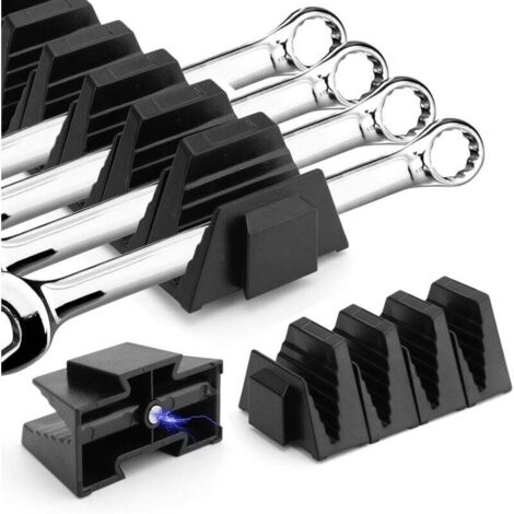 48er-Pack modulare Schraubenschlüssel-Organizer für Werkzeugschubladen – modularer Schraubenschlüsselhalter mit metrischen und SAE-Etiketten, perfektes Werkzeug-Aufbewahrungsregal (1/4)