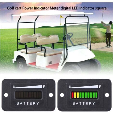 12V/24V LED Digital Batterieanzeige Meter Gauge für Golf Cart A (1/4)