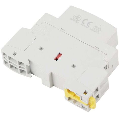 2P 20A Haushalts-Wechselstromschütz, DIN-Schiene, 220 V/230 V, 50/60 Hz, Haushalts-Wechselstromschütz, 1 Schließer, 1 Öffner, mit DIN-Schienenmontage (220 V/230 V) (1/4)