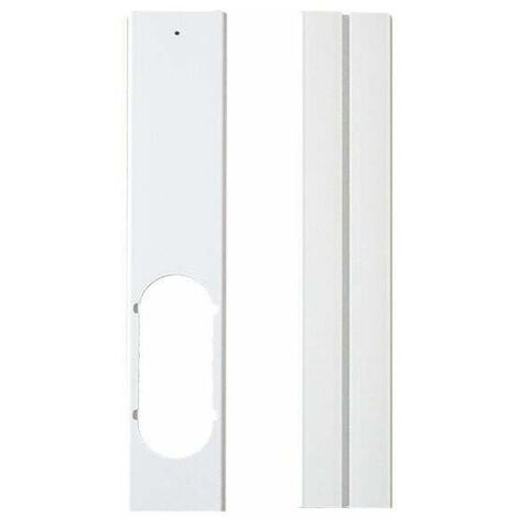 Fenster-Kit-PlatteVerstellbare Fensterdichtung  Fensterschiebe-Set für mobile Klimaanlagen  Dichtungsplatte mit Abluftschlauch für mobile Klimaanlagen (2 Stück, 55 cm x 10 cm)