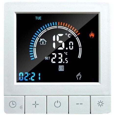 K5H25A-WIFI Smart-Thermostat, XU, vernetzter Temperaturregler mit IP21-Schutzart, 3200 W Belastbarkeit, 16 A Kontaktstrom, Fernbedienung für Heizungsanlagen - KZQ (1/4)