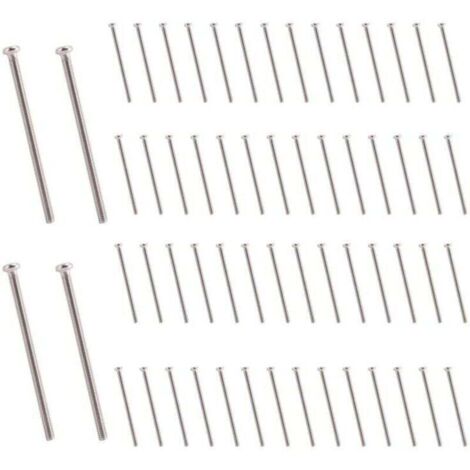 M2,5 x 40 mm Stahl, XU, Rundkopfschraube aus Edelstahl 304, 60 Stück, hochwertiges Produkt, langlebig und zuverlässig, ausgewählte Materialien, entspricht den Normen, einfache Handhabung – KZQ (1/4)
