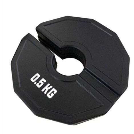 Gym Micro-Plates Gewichtsscheiben, XU, Hanteln, Gummischeiben, Wechselgewichte, Schwarz, 0,5 kg - KZQ