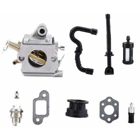 Ahlsen Gummihautvergaser für STIHL MS170 MS180 017 018, Vergaser für STIHL MS170 MS180 017 018 Kettensägenteile Rasenmähervergaser