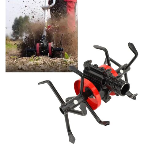 Elektrische Gartenfräse mit 6 Krallen, Rasenmäherscheibe, Universalkopf zur Bodenlockerung, Mini-Gartenfräse, 28 mm tiefe Frässcheibe – SONSTIGES (1/5)