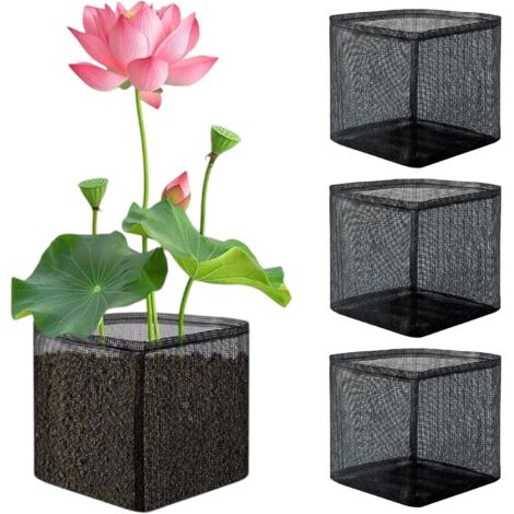 4er-Set Schwimmkörbe für Wasserpflanzen, atmungsaktive Beutel für Balkon, Garten, Teich, Hydrokulturbecken - SONSTIGES