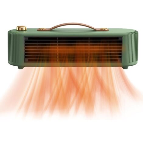 Tragbarer 800-W-Keramik-Heizlüfter mit Thermostat, Sicherheitsfunktionen für Camping/Badezimmer, Überhitzungsschutz, Kippschalter, geräuscharmem Betrieb, umweltfreundlich – Sonstige