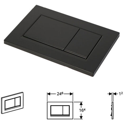 Sigma30 Schwarze verdeckte WC-Füllknopfleiste - SONSTIGES