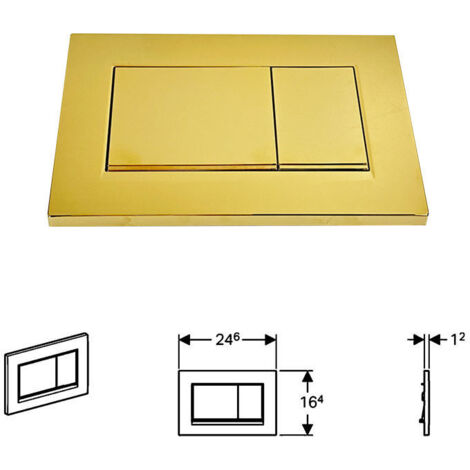 Versteckte Abdeckung Sigma30 Glänzendes Gold Gold Band Toilettenfüllknopf - SONSTIGES