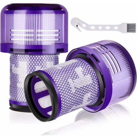 Passend für Dyson Akku-Staubsauger Zubehör Filterkartusche V12 HEPA-Haipa-Filter hinten, Ersatz 971517-01, 2 Stück[A+++].