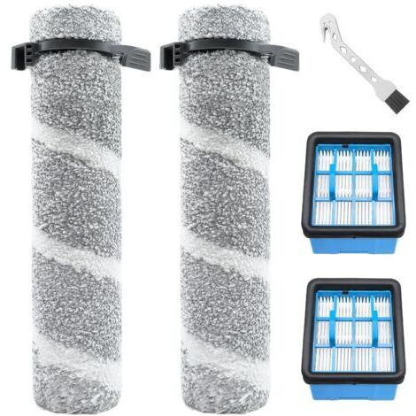 Ersatzteile für Bissell CrossWave OmniForce, Zubehörset 2 Bürstenrollen + 2 Filter, passt zu Modellen 4076, 4087, 4000, 4006, 4007, 4008, 4017, 3912, 3999 (1/5)