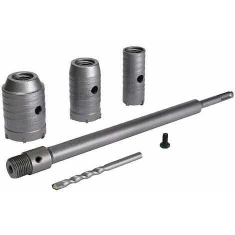 Bohrkronen mit SDS Plus Anschluss, 30/40/50 mm, 350 mm Betonbohrer, Hartmetall Spitze, für Ziegel, Stein, Beton und Zement (1/4)