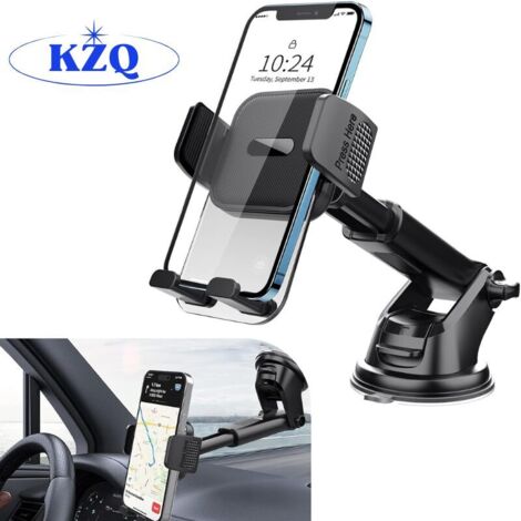 Autohalterung für Smartphone, , ultra-starker Saugnapf, 360° Drehung, einhändige Bedienung, passt zu Windschutzscheiben (4-7" Smartphones)