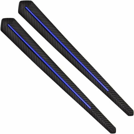 2x Stoßstangen-Schutzstreifen, vorn & hinten, blaue Anti-Kollisionskanten