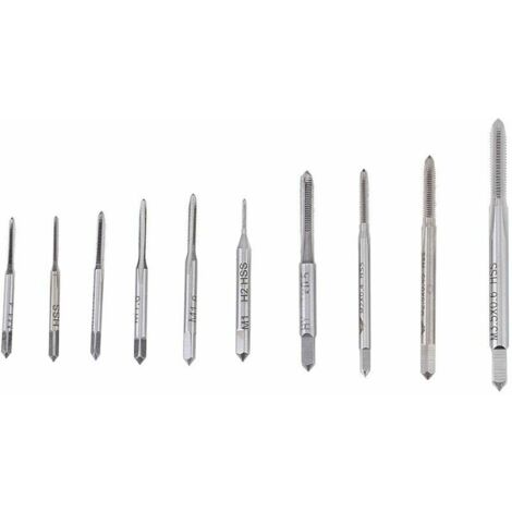 Tarauds-Set  M1-M3.5, 3 Titan-Fräsers, zylindrisch konisch, 10 Normen, helisch gefräst