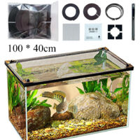 Aquariumabdeckung Mesh Anti-Sprungnetz, Abdeckung mit Netz, Magnetschutznetz, 100 x 40cm
