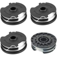 Trimmerfadenspule, Nylon-Trimmerfadenspule, für LIDL Parkside Rasenmäher PRT 550 A1, A3 PRTA 20-Li A1, B2, C3 Trimmer Ersatzteile (4 Trimmerfäden)