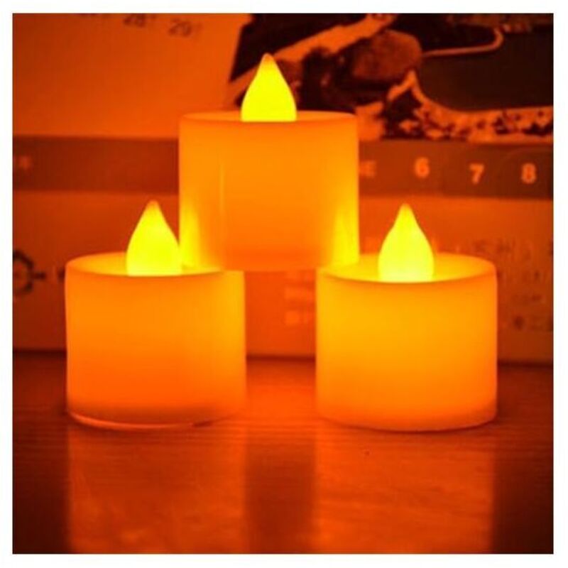 Confezione Da 100 Lumini A LED Rosso Flicker – Effetto Fiamma Reale, Batterie Incluse, Per Oltre 200 Ore Di Atmosfera Sicura