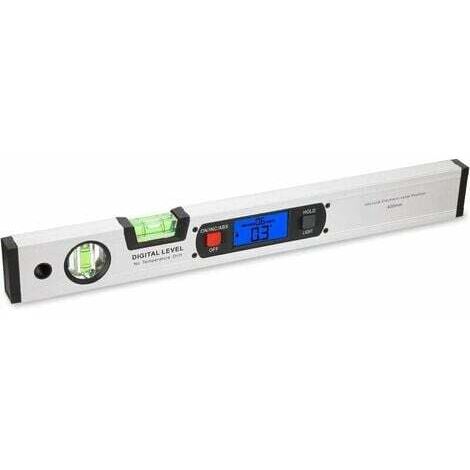 Livella Digitale Ermenrich Verk LL100 – Inclinometro 0–360° Con 3 Bolle, Piombo, Display LCD E Base Magnetica, Lunghezza 1 M, Per Costruzioni E Fai-da-te