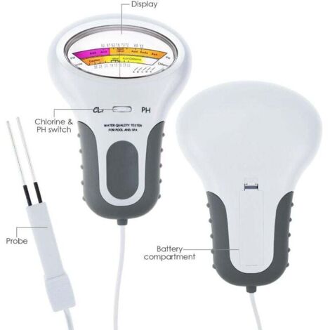 Tester Della Qualità Dell'acqua Per Piscine - Misuratore Di PH Elettronico 4 In 1 Con Display Lcd Adatto Per Acquari Idroponici 86959860