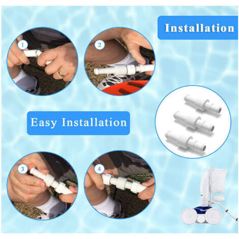 Kit Girello Per Tubo Piscina – 3 Pezzi D20 E Dado D15 – Ricambio Per Pulitori Polaris 280/380/180