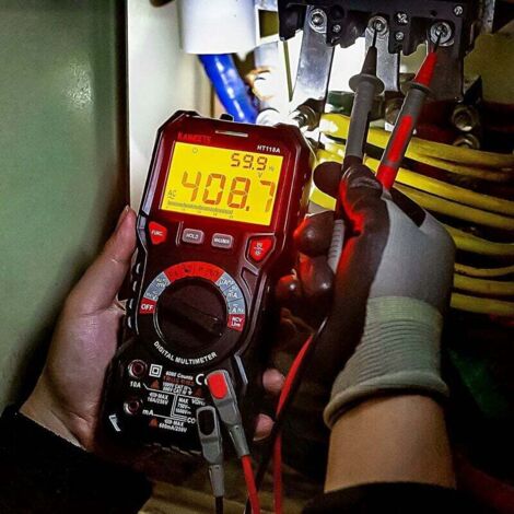 Proster Multimetro Digitale 2000 Conti Multi Tester Digitale Temperatura Misuratore Tensione