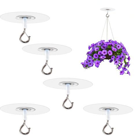 Confezione da 50 ganci da soffitto, ganci autoadesivi, ganci in
