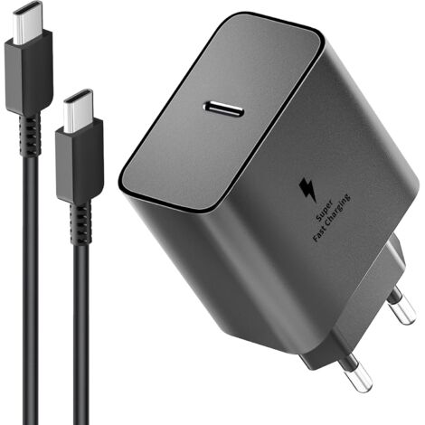 Caricabatterie a Muro 3A Qualcomm Quick Charge 3.0 con Cavo USB Tipo C - Bianco - Italiano