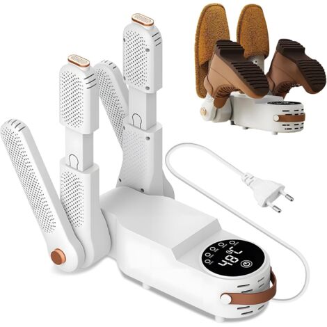Asciuga Scarpe Elettrico Pieghevole Con Timer E Antibatterico UV - 48°C, Per Scarponi, Guanti, Calze E Cappelli