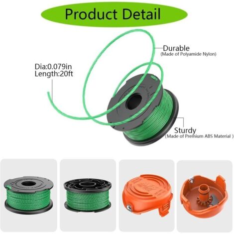 A6486 Bobine Di Filo Di Ricambio Per Decespugliatore Black And Decker a6486-bobine-di-filo-di-ricambio-per-decespugliatore-black-and-decker