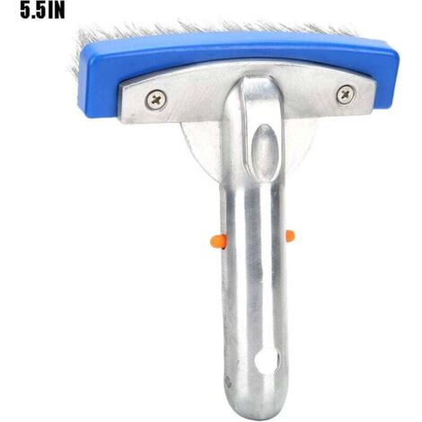 Tredoni Spazzola Per Barbecue Con Setole In Filo E Raschietto – 20 Cm, Manico In Plastica, Acciaio - 4