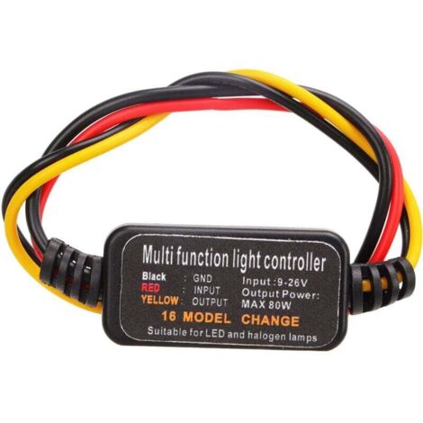 Controller Stroboscopio Tbest 12V 1.5W Wireless - 16 Modalità LED Per DRL, Fendinebbia, Auto E Moto