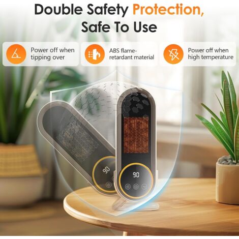 Scaldamuscoli Pieghevole Con 5 Temperature E Timer – Riscaldamento 720° Per Piedi E Gambe, Sicurezza Antiribaltamento
