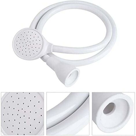 sourcing map 5 ugelli di ricambio per soffione doccia, ugello in silicone, beccuccio rotondo per soffione doccia, parti di riparazione per diametro del foro 7 mm, grigio scuro