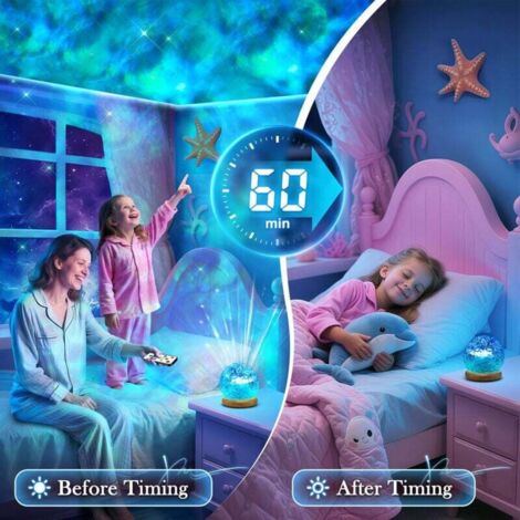 Lampada Aurora Boreale Con Telecomando, Proiettore Stelle Soffitto 16
