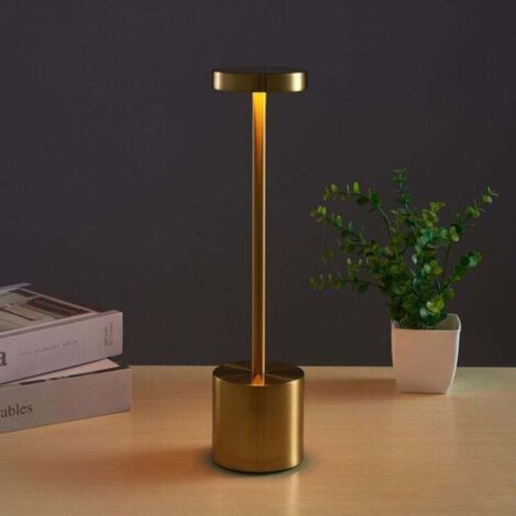 Lampada Da Tavolo LED Vintage Wireless Con Batteria 6000 MAh E Ricarica USB | Impermeabile IP54