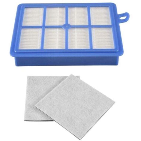 2 Filtro Hepa+2 Griglia Protezione Motore Adatto per Vorwerk Kobold Vk