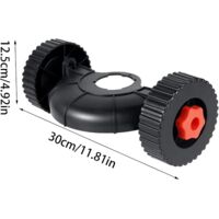 Ruote di Supporto Ausiliarie Regolabili 26mm-28mm per Decespugliatori a