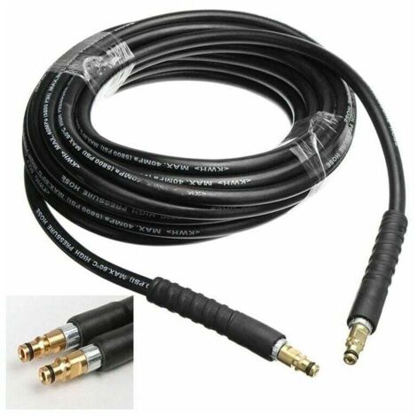 Kit de limpieza de manguera de repuesto de alta presión de 6M/8M/10M/15M para K2 K3 K4 K5 K6 K7 (6 m), limpieza de agua con hidrolavadora. (1/4)