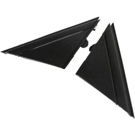 XVX 1SH17KX7AA - Cubierta de espejo retrovisor, placa triangular de repuesto para espejos izquierdo y derecho FIAT 500 2012-2017 (negro brillante) (1/4)